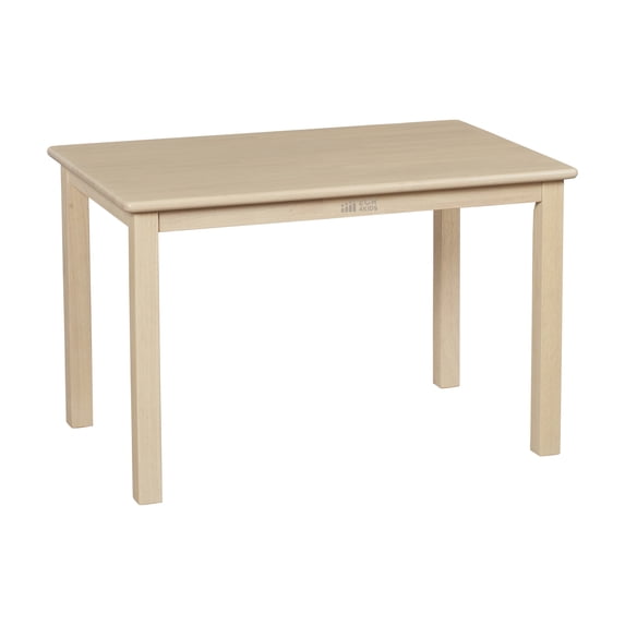 ECR4Kids 24in x 36in Rectangular Hardwood Table with 22in Legs, Childrens Furniture, Antique White