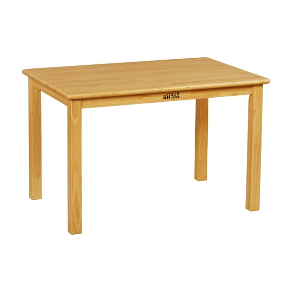 ECR4Kids 24in x 36in Rectangular Hardwood Table with 22in Legs, Childrens Furniture, Honey
