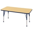 thumbnail image 1 of ECR4Kids 24in x 48in Rectangle Premium Thermo-Fused Adjustable Activity Table Maple/Navy/Navy - Standard Ball, 1 of 2