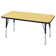 thumbnail image 1 of ECR4Kids 24in x 48in Rectangle Premium Thermo-Fused Adjustable Activity Table Maple/Navy/Navy - Standard Swivel, 1 of 2