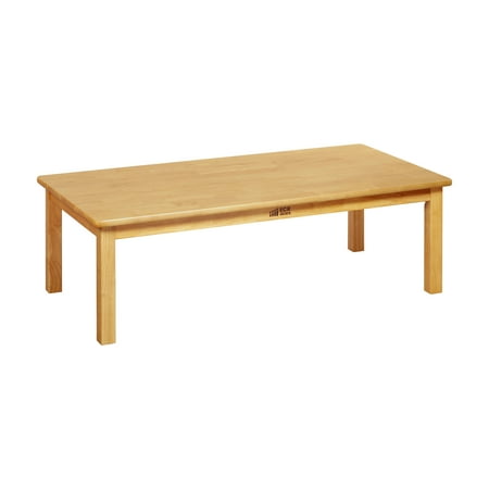 ECR4Kids 48in x 24in Rectangular Hardwood Table with 14in Legs, Honey