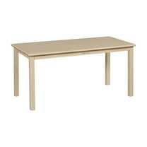24in x 48in Rectangular Hardwood Table with 22in Legs