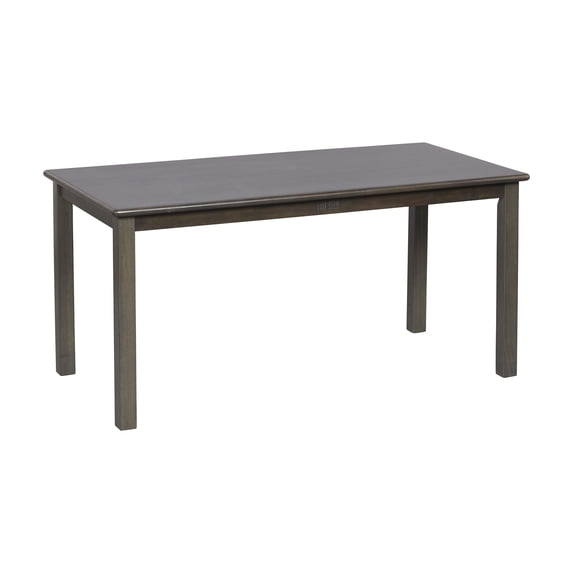 ECR4Kids 24in x 48in Rectangular Hardwood Table with 22in Legs, Childrens Furniture, Grey Wash