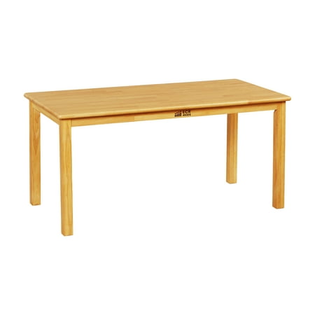 ECR4Kids 24in x 48in Rectangular Hardwood Table with 22in Legs, Children's Furniture, Honey