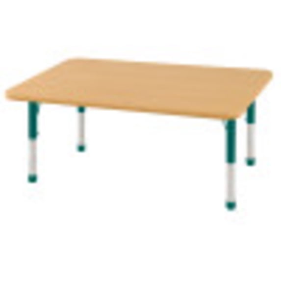 ECR4Kids 30" x 48" Rectangle Everyday T-Mold Adjustable Activity Table, Multiple Colors/Types
