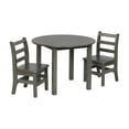 ECR4Kids 30in D Round Hardwood Table and Chair Set, 12in Seat Height