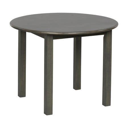 ECR4Kids 30in D Round Hardwood Table with 22in Legs, Grey Wash