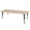 thumbnail image 1 of ECR4Kids 36in x 72in Rectangle Everyday T-Mold Adjustable Activity Table Maple/Maple/Black - Chunky Leg, 1 of 2
