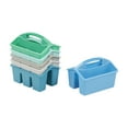 thumbnail image 1 of ECR4Kids 4-Compartment Small Plastic Caddy, Multipurpose Organization, Contemporary, 6-Pack, 1 of 9