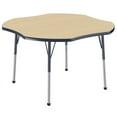 thumbnail image 1 of ECR4Kids 48in Clover Everyday T-Mold Adjustable Activity Table Maple/Navy - Standard Ball, 1 of 4