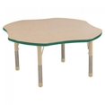 thumbnail image 1 of ECR4Kids 48in Clover Premium Thermo-Fused Adjustable Activity Table Maple/Green/Sand - Chunky Leg, 1 of 4