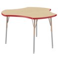 thumbnail image 1 of ECR4Kids 48in Cog Premium Thermo-Fused Adjustable Activity Table Maple/Red/Sand - Standard Swivel, 1 of 4