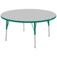 thumbnail image 1 of ECR4Kids 48in Round Everyday T-Mold Adjustable Activity Table Grey/Blue - Standard Swivel, 1 of 3