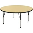 thumbnail image 1 of ECR4Kids 48in Round Everyday T-Mold Adjustable Activity Table Maple/Maple/Black - Toddler Swivel, 1 of 2