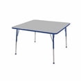 thumbnail image 1 of ECR4Kids 48in x 48in Square Premium Thermo-Fused Adjustable Activity Table Maple/Blue/Blue - Toddler Ball, 1 of 2