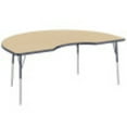 thumbnail image 1 of ECR4Kids 48in x 72in Kidney Everyday T-Mold Adjustable Activity Table Maple/Navy - Standard Swivel, 1 of 3