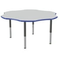 thumbnail image 1 of ECR4Kids 60in Flower Premium Thermo-Fused Adjustable Activity Table Grey/Blue/Black - Super Leg, 1 of 8