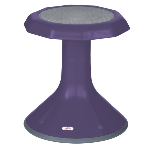 ECR4Kids ACE Active Core Engagement Wobble Stool, 15in Seat Height, Flexible Seating, Eggplant