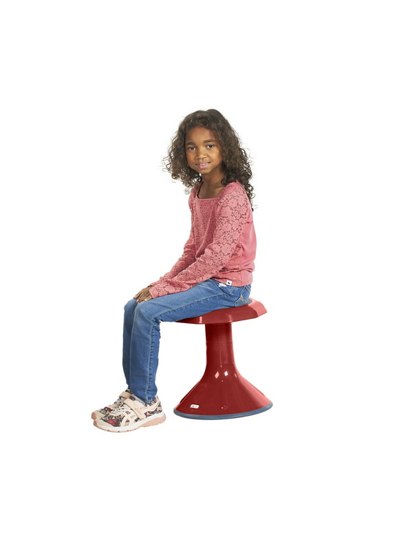 ECR4Kids ACE Active Core Engagement Wobble Stool, 15-Inch Seat Height, Flexible Seating, Red