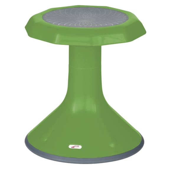 ECR4Kids ACE Active Core Engagement Wobble Stool, 15in Seat Height, Flexible Seating, Grassy Green