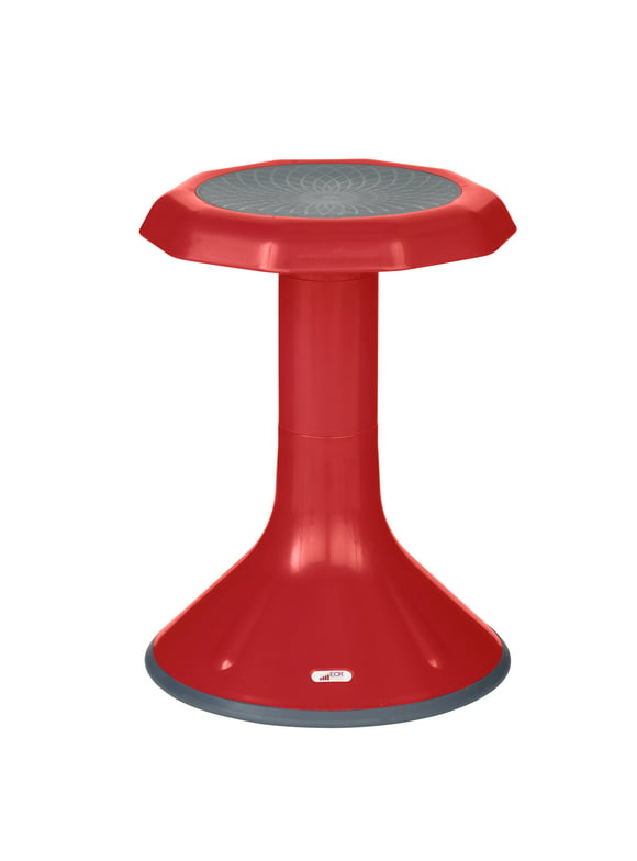 ECR4Kids ACE Active Core Engagement Wobble Stool, 18-Inch Seat Height, Flexible Seating, Red