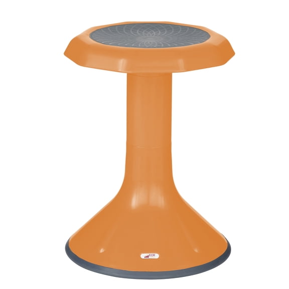 ECR4Kids ACE Active Core Engagement Wobble Stool, 18in Seat Height, Flexible Seating, Orange