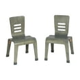 thumbnail image 1 of ECR4Kids Stackable Bentwood Chair, 14in Seat Height, Montessori Furniture, Grey Wash, 2-Pack, 1 of 9