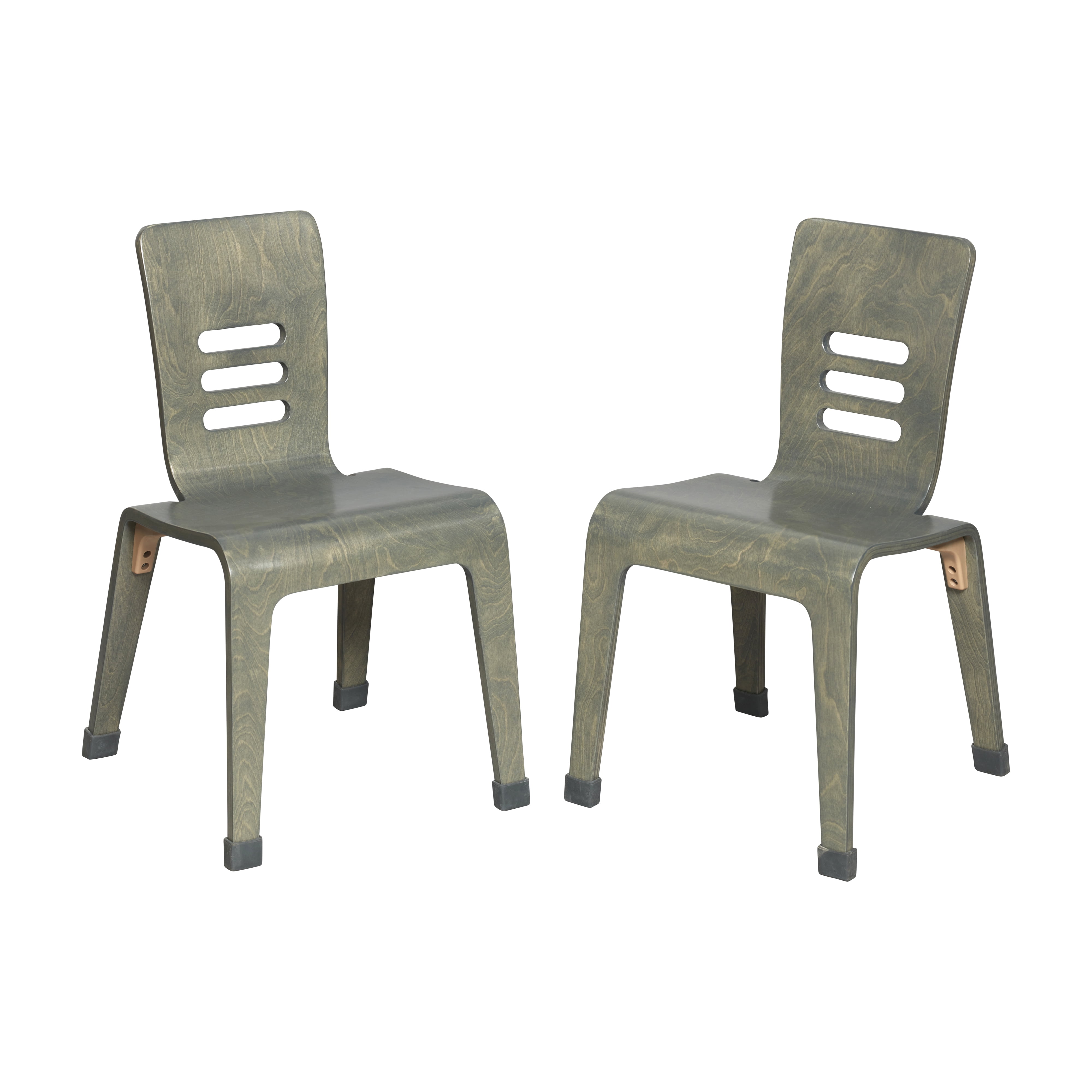 ECR4Kids Stackable Bentwood Chair, 16in Seat Height, Montessori ...