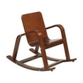 thumbnail image 1 of ECR4Kids Bentwood Reading Rocking Chair with Armrests, Montessori Furniture, Dark Walnut, 1 of 9