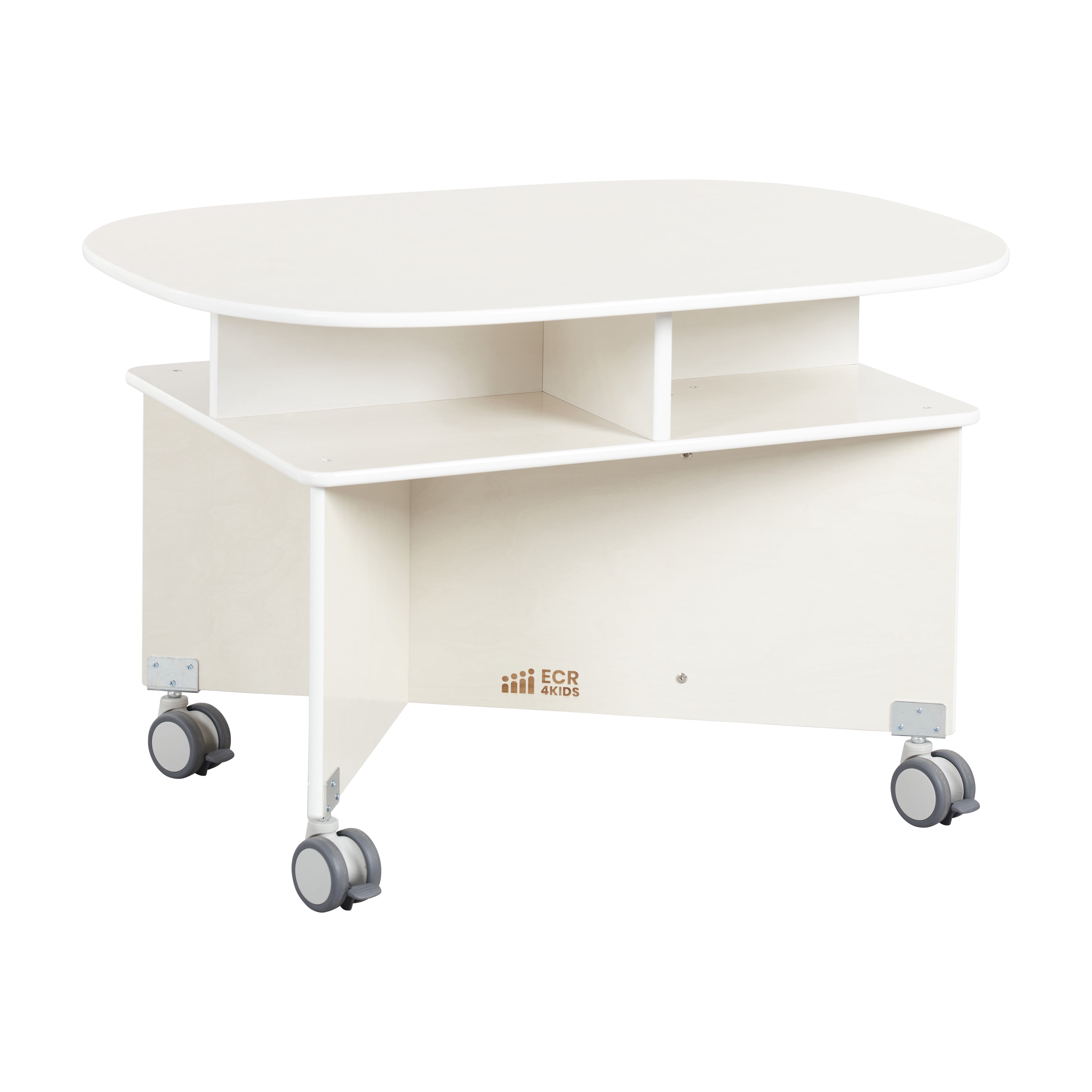 Colabaration Table ECR4Kids Mobile Collaboration Table with Storage, Multipurpose ...
