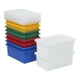 thumbnail image 1 of ECR4Kids Cubby Storage Plastic Bin with Lids, Multipurpose Organization, Assorted, 10-Piece, 1 of 9