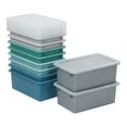 thumbnail image 1 of ECR4Kids Cubby Storage Plastic Bin with Lids, Multipurpose Organization, Contemporary, 10-Piece, 1 of 9