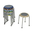 thumbnail image 1 of ECR4Kids Daisy Stackable Stool with Glides Seating Set, Flexible Seating, Earthtone, 8-Piece, 1 of 9