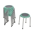 thumbnail image 1 of ECR4Kids Daisy Stackable Stool with Glides Seating Set, Flexible Seating, Seafoam, 8-Piece, 1 of 9