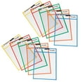 thumbnail image 1 of ECR4Kids Dry-Erase Clear Pockets Sleeves and Markers 10" x 14", 30pc , Assorted, 1 of 9