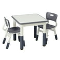 thumbnail image 1 of ECR4Kids Dry-Erase Square Activity Table with Two Chairs, Kids Furniture, Grey, 3-Piece, 1 of 9
