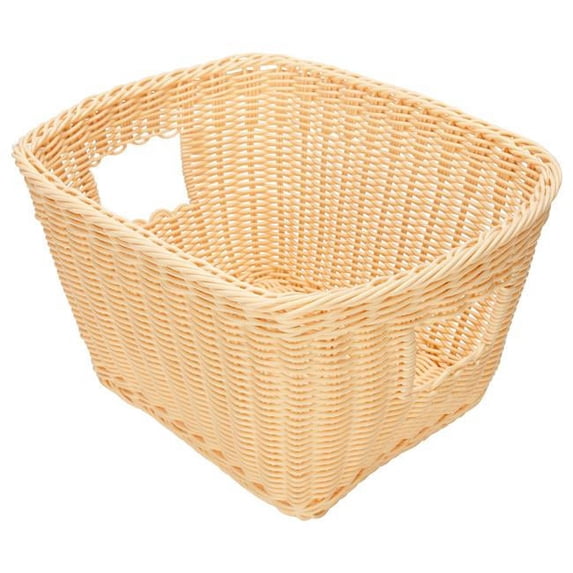 ECR4Kids ELR-0493 13 x 11.40 x 7.80 in. Woven Plastic Basket with Handle Medium case - Pack of 24