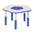 thumbnail image 1 of ECR4Kids Flower Resin Dry-Erase Adjustable Activity Table with Removable Storage Bin, Blue, 1 of 8