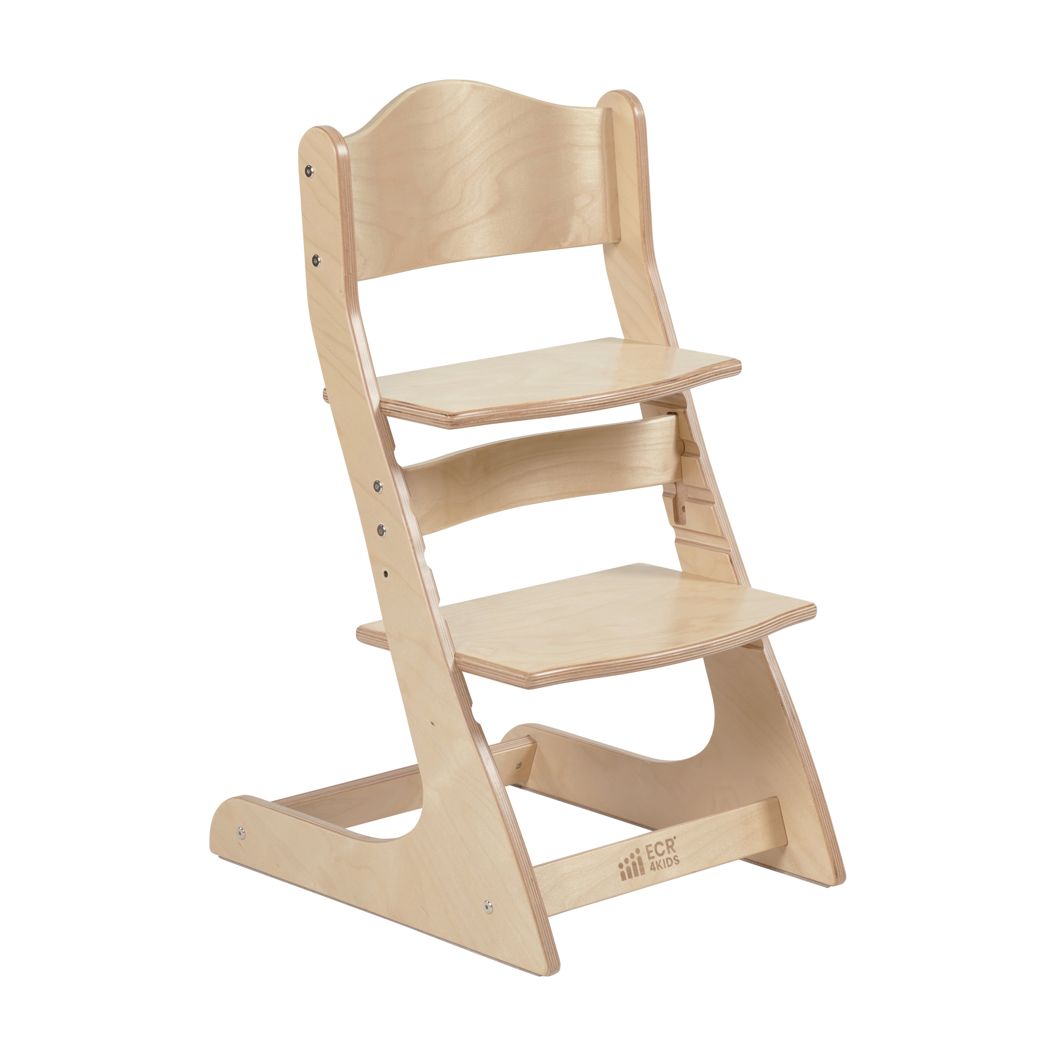 ECR4Kids Wooden Adjustable Grows with Me Transitional Chair, Montessori Furniture, Natural
