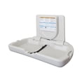 thumbnail image 1 of ECR4Kids Horizontal Wall-Mounted Changing Station with Slim Back, White Granite, 1 of 9