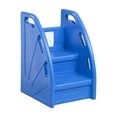 thumbnail image 1 of ECR4Kids Kiddie Climb Plastic Step Stool with Handles, 2-Step, Childrens Furniture, Blue, 1 of 9