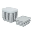 thumbnail image 1 of ECR4Kids Letter Size Plastic Tray Orgainzer with Lids, Small, Storage Bins, Light Grey, 10-Piece, 1 of 9