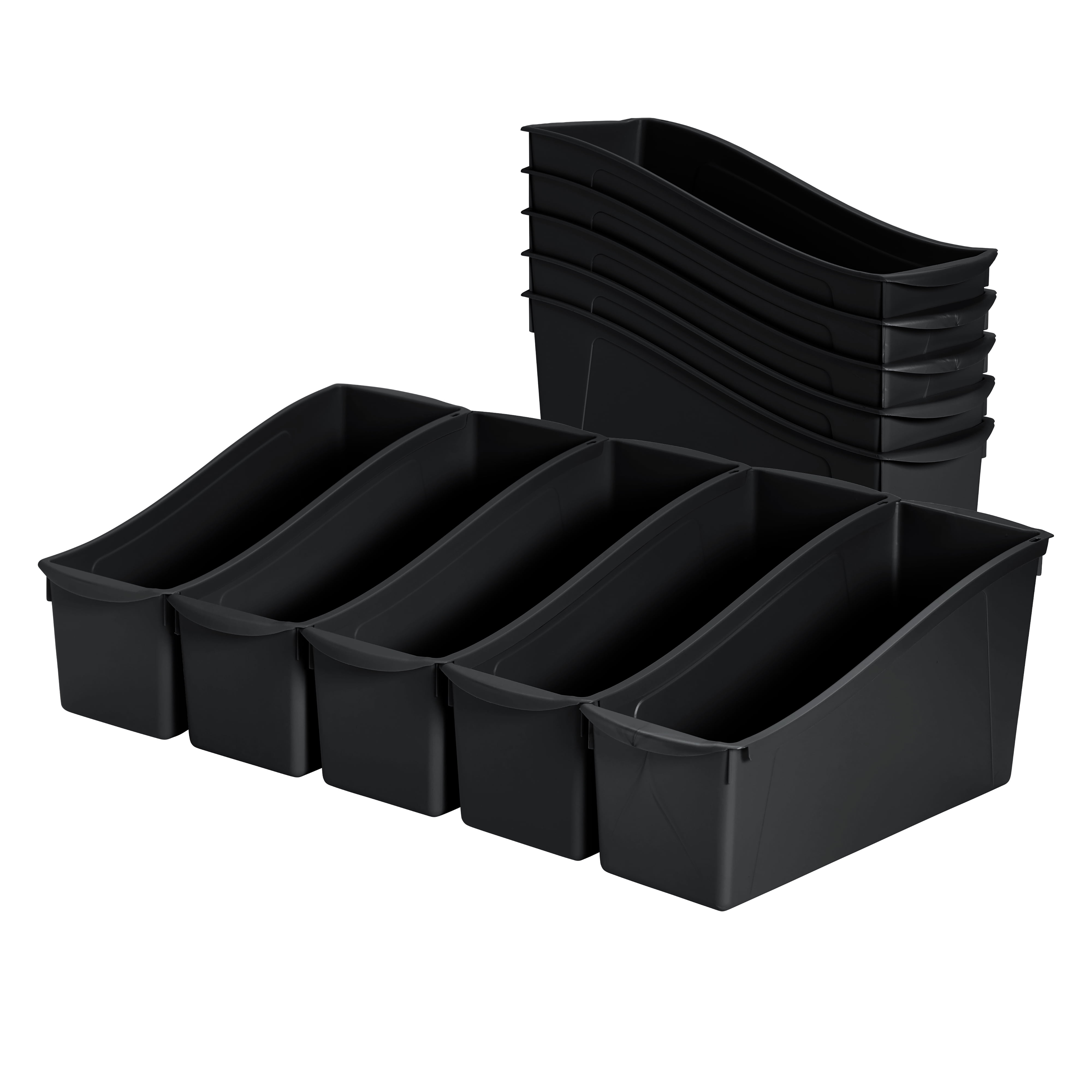Ecr4kids Linking Book Bin Black 10 Piece Walmart Ecr4kids Linking Book Bin Black 10 Piece Walmart