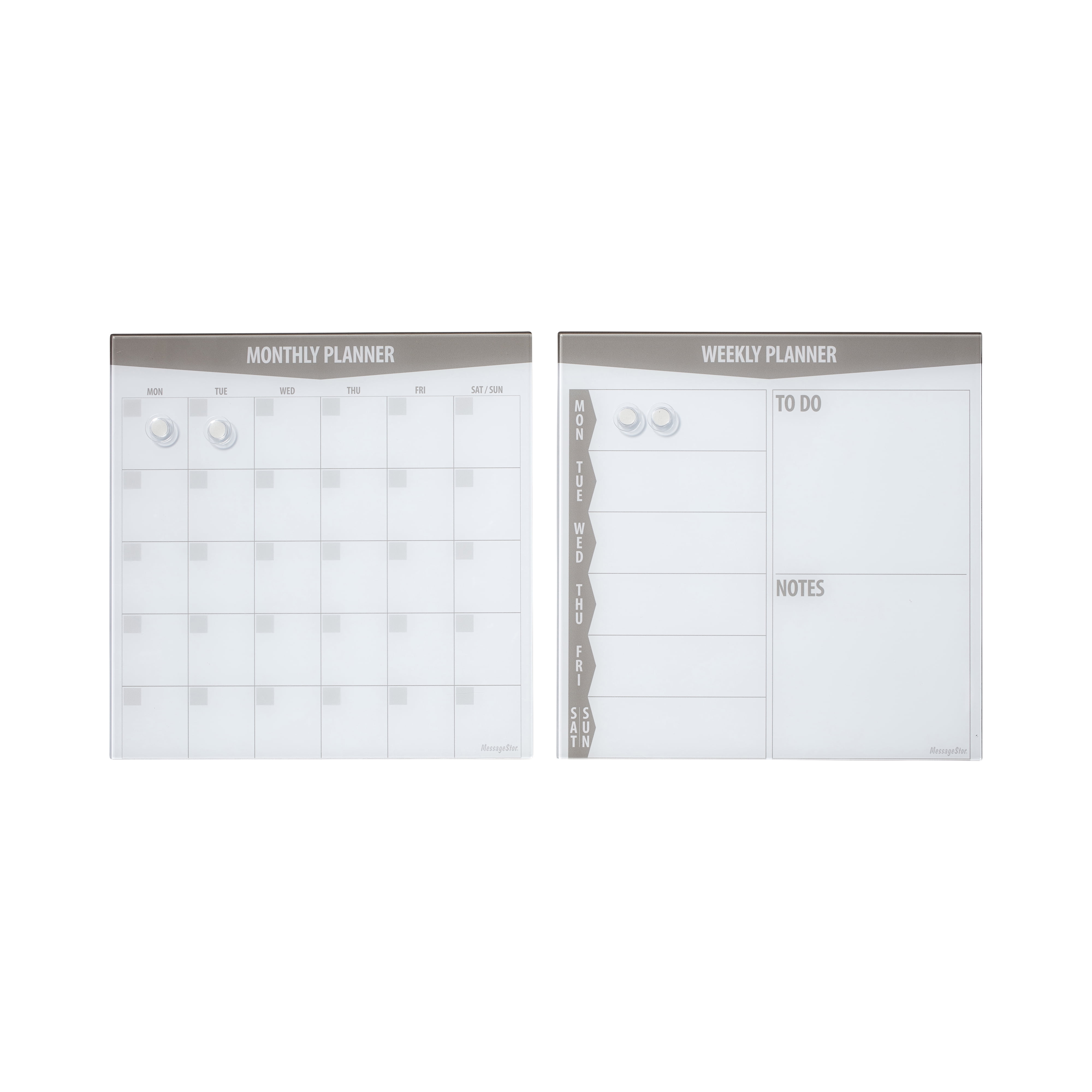 ECR4Kids MessageStor DryErase Glass Board with 17