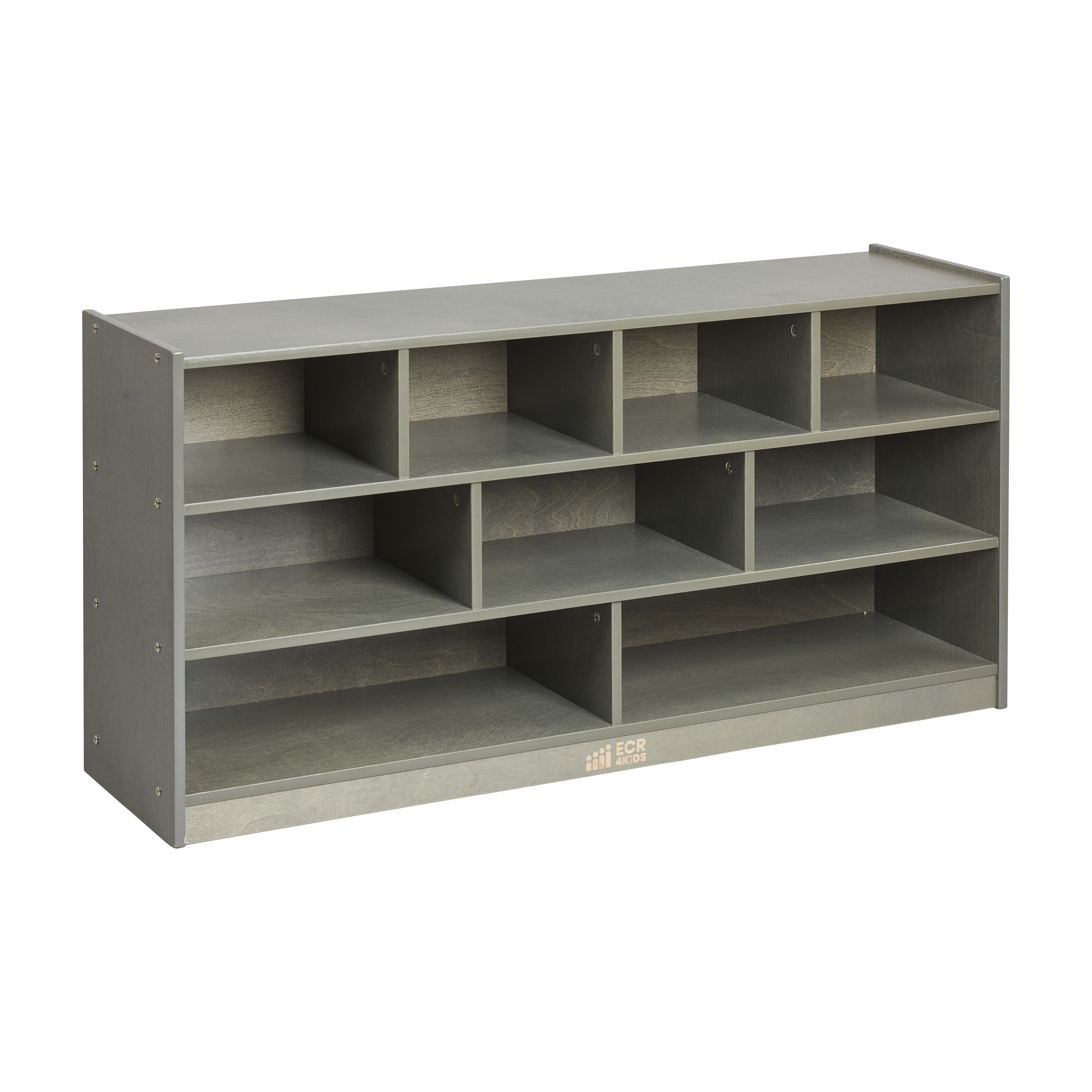 Large Grey Wash Mobile Block Storage Cart