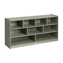 ECR4Kids Mobile Block Storage Cart, Large, Grey Wash