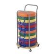 thumbnail image 1 of SoftZone Round Floor Cushions and Mobile Cushion Cart, 1 of 9
