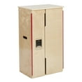 thumbnail image 1 of ECR4Kids Wooden Pretend Play Kitchen Refrigerator for Kids, Montessori Playset, Natural, 1 of 9