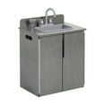 thumbnail image 1 of ECR4Kids Wooden Pretend Play Kitchen Sink for Kids, Montessori Playset, Grey Wash, 1 of 9