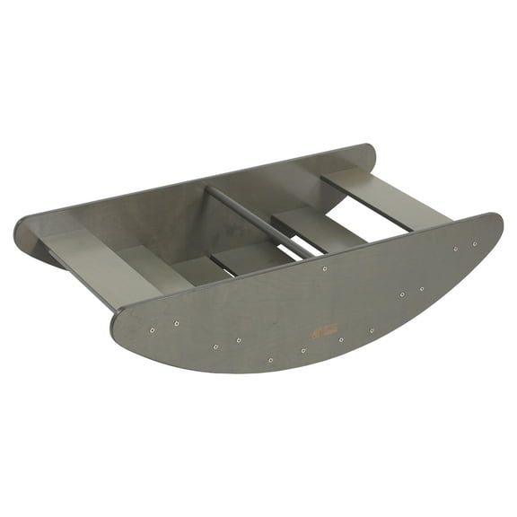 ECR4Kids Wooden Rocking Boat and Steps Play Center, Montessori Furniture, Grey Wash